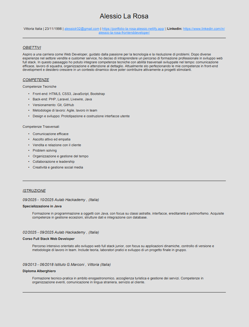 CV PDF